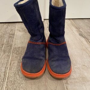 UGG Kids Boots in Navy and Orange